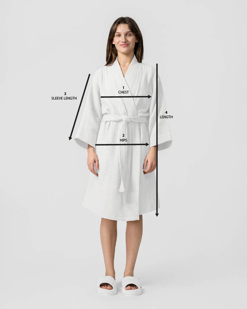 Ultrasoft Bathrobe Size Guide
