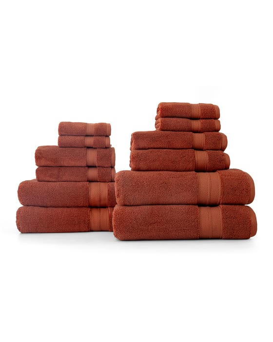 Modal & Cotton Premium Mega Bathroom Towel Set (12-Piece)