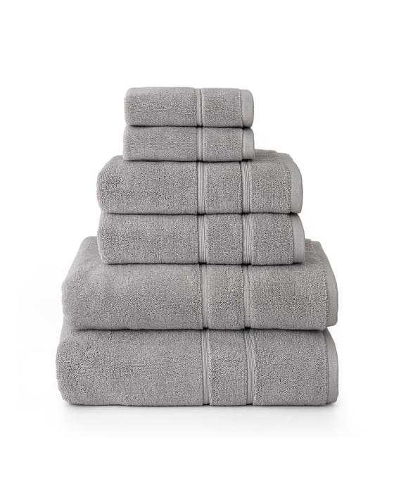 Classic Turkish Cotton Ultra Dense 800 GSM Daily Bath Towel Set (6-Piece)