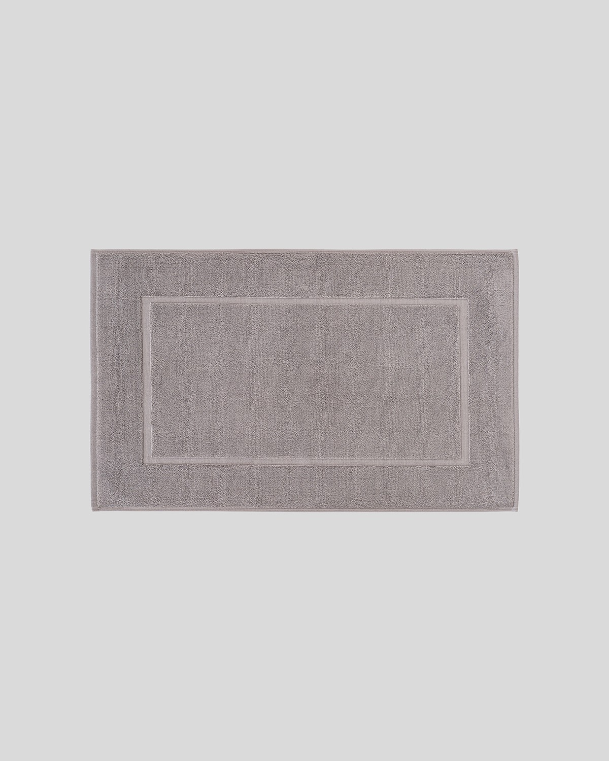Absorbent Cotton Bath Mat, Opal Gray