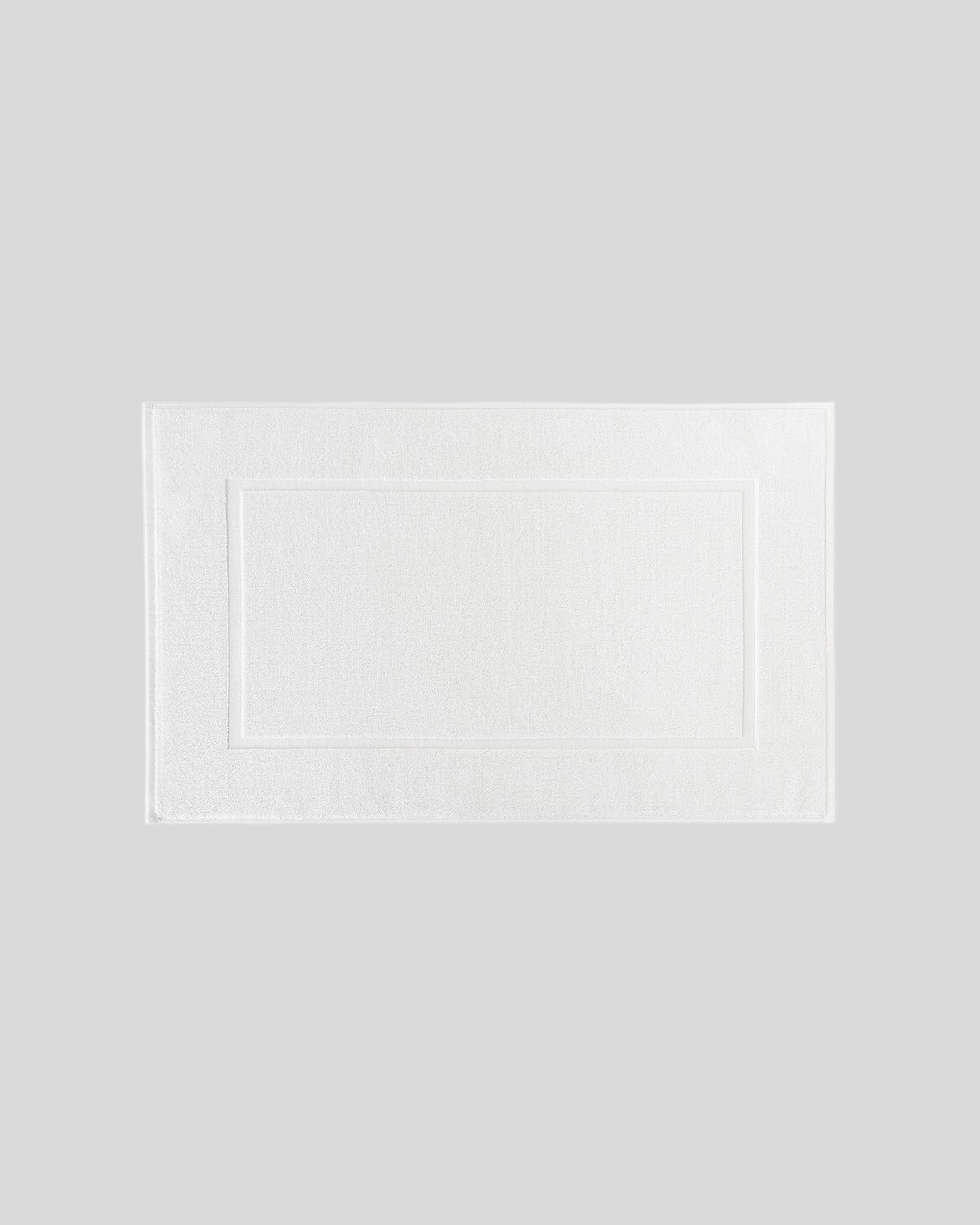 Absorbent Cotton Bath Mat, White