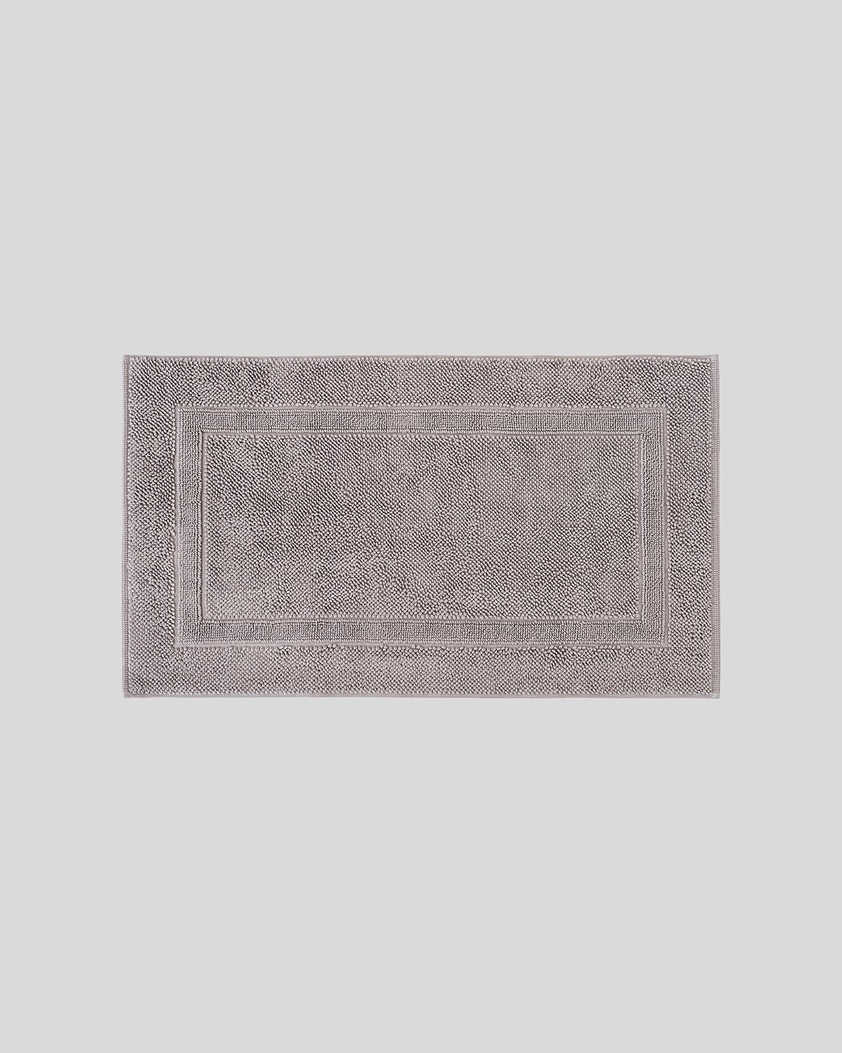 Plush Cotton Bath Rug, Opal Gray