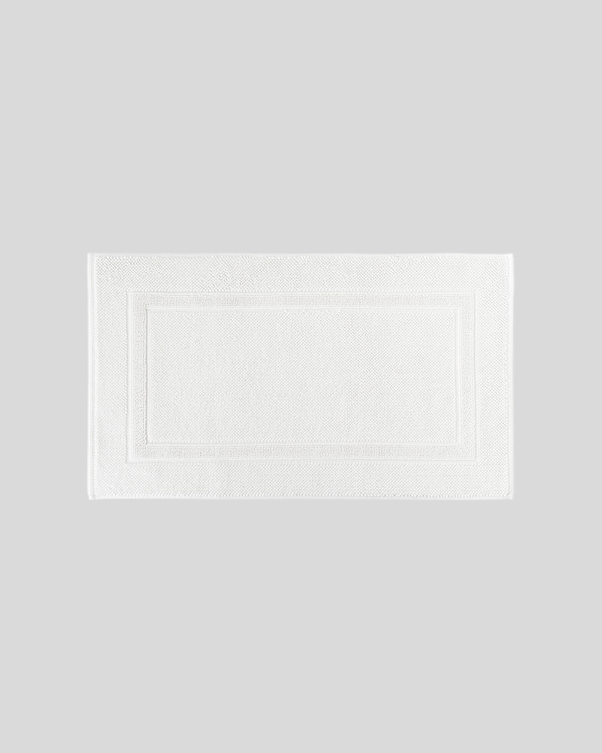 Plush Cotton Bath Rug, White