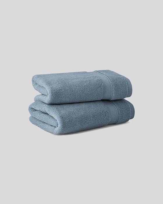 Luxury Hand Towels in Blue Shadow