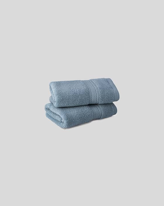 Luxury Washcloths in Blue Shadow