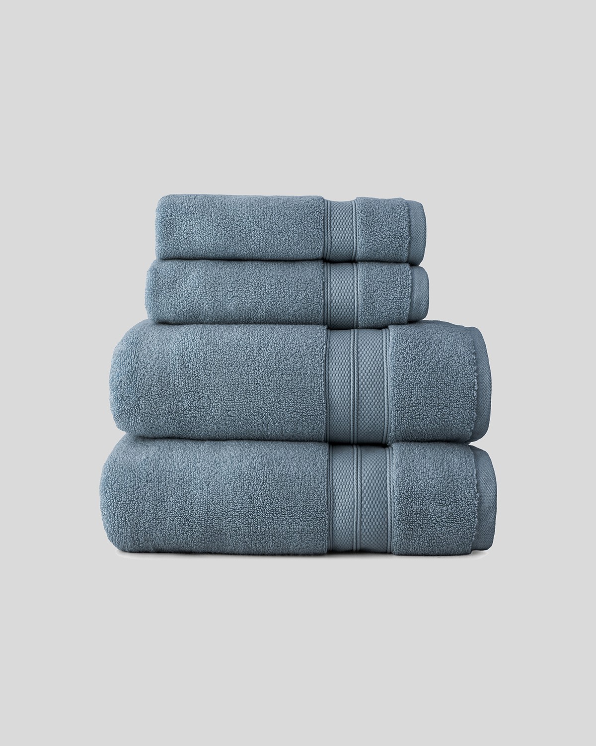 Luxury Towel Sets, Blue Shadow