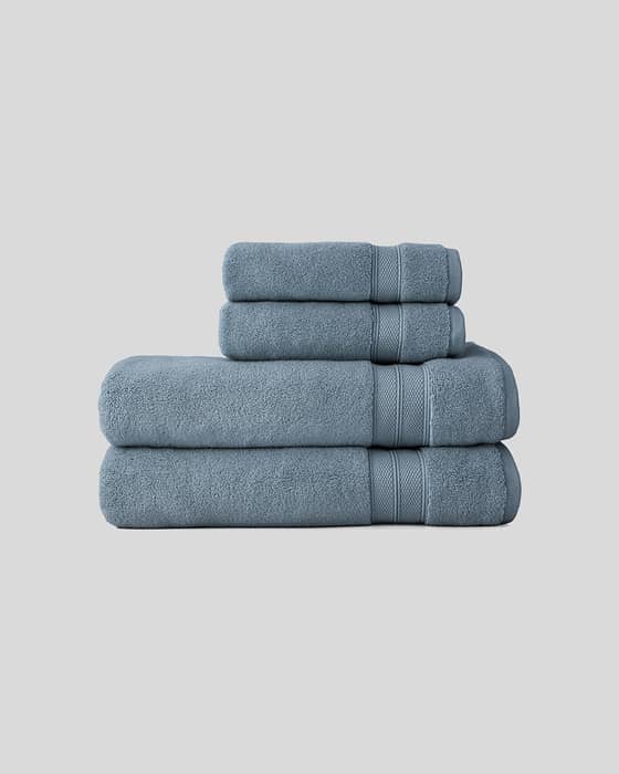 Luxury Bath Sheet Set in Blue Shadow