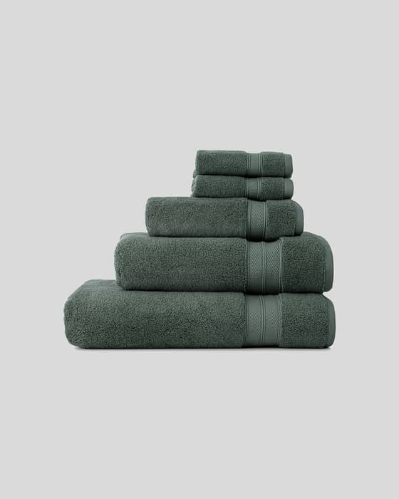 Luxury All Towel Set in Pine Green