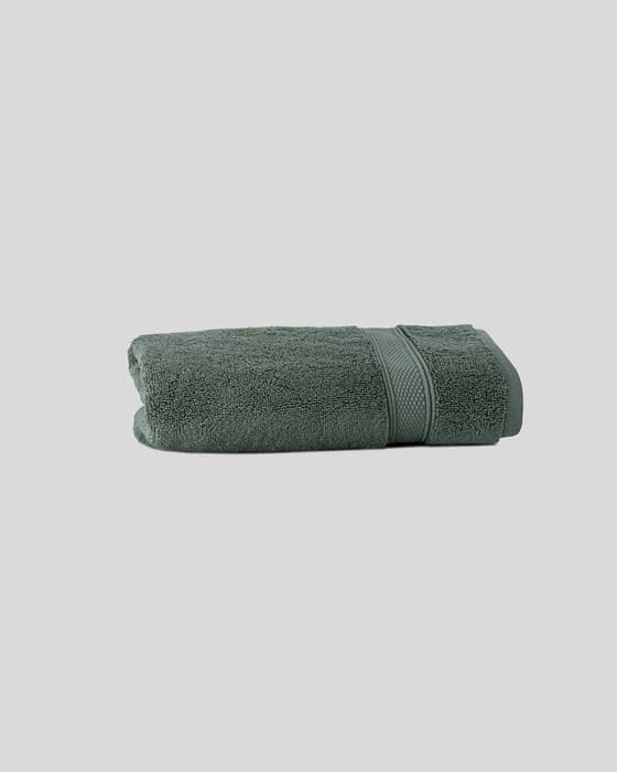 Luxury Hand Towel in Pine Green