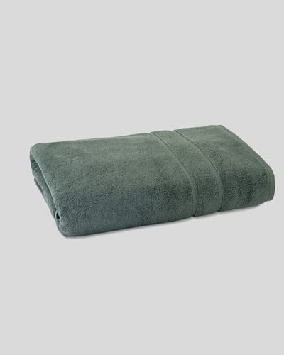 Turkish Cotton Bath Sheet in Pine Green