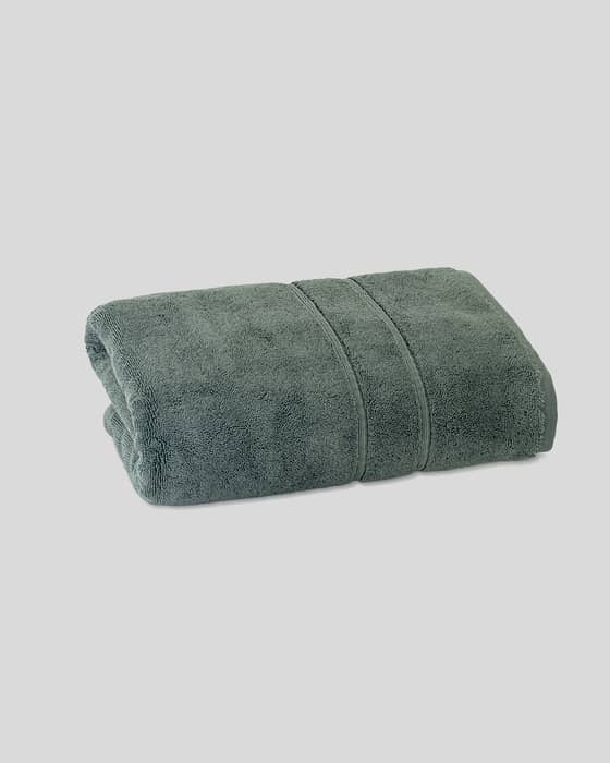 Turkish Cotton Bath Towel in Pine Green