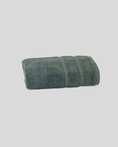 Turkish Cotton Hand Towel in Pine Green