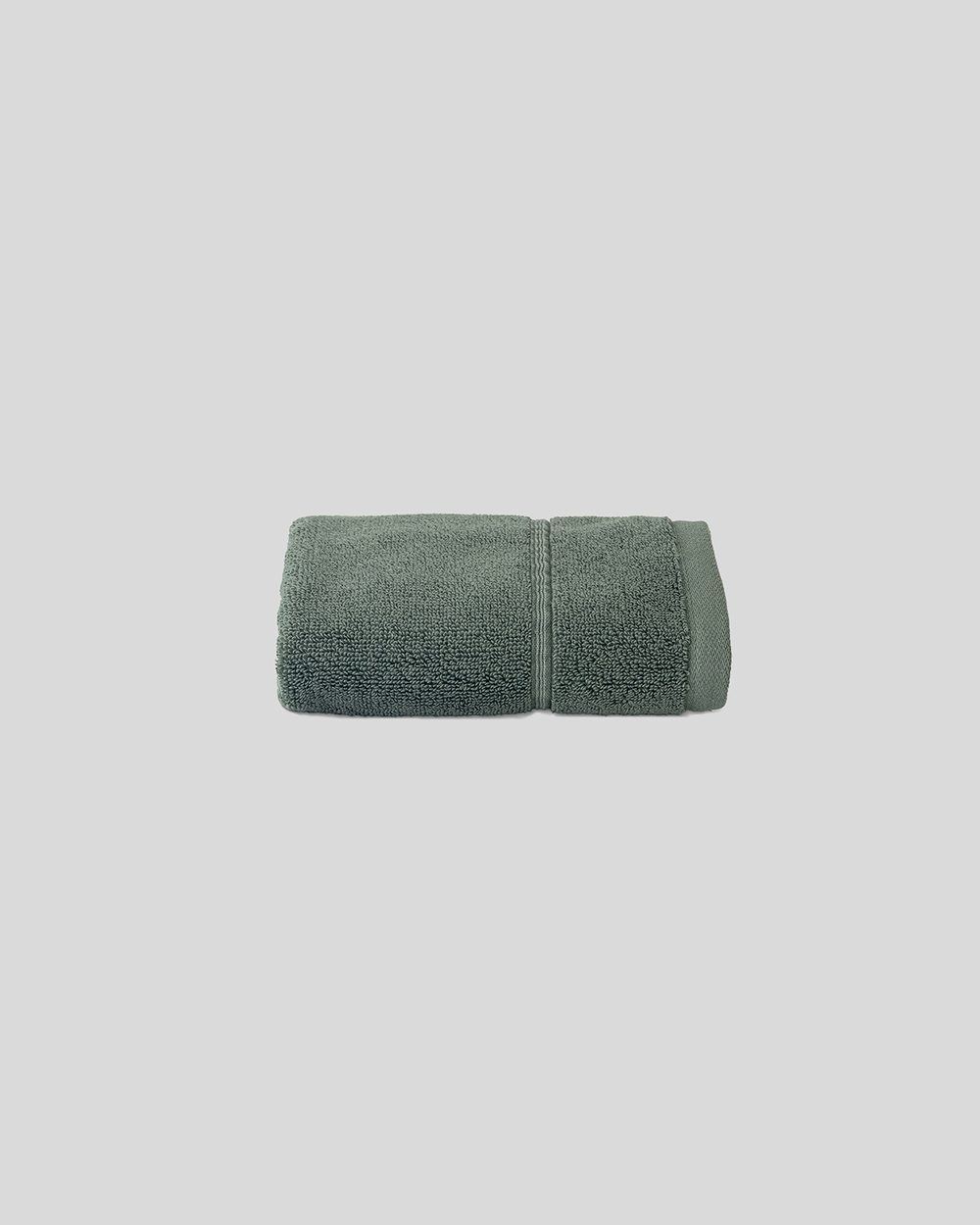 Turkish Cotton Washcloth in Pine Green