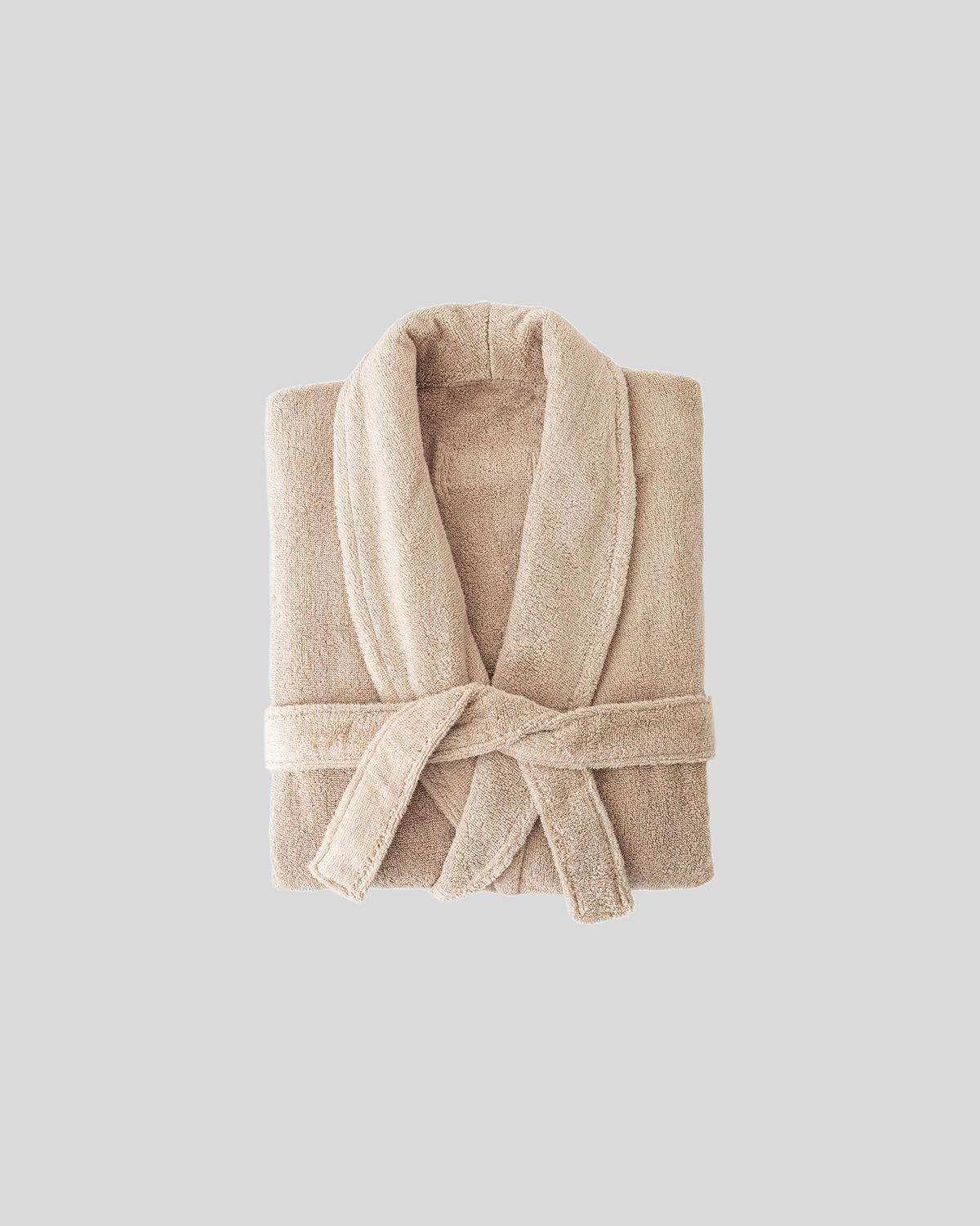Terry Cotton Bathrobe, Sandshell