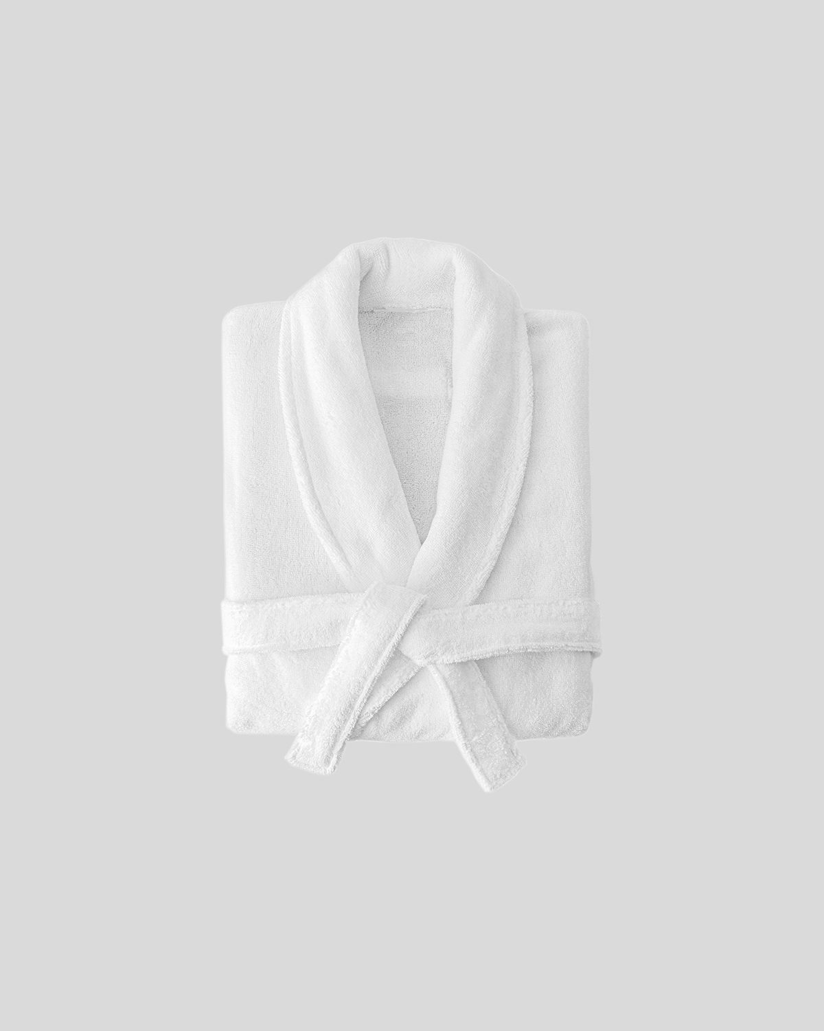 Terry Cotton Bathrobe, White