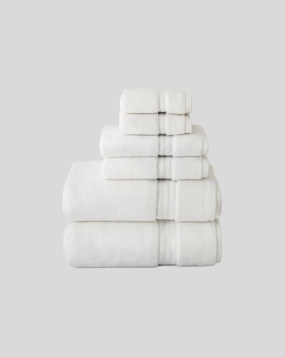 Terry Towel 6 Piece Set in White