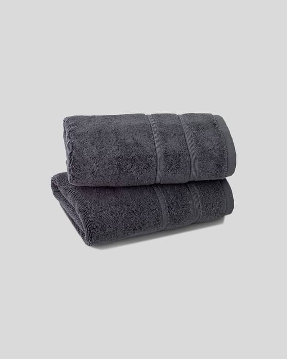 Turkish Cotton Hand Towels in Tornado Gray