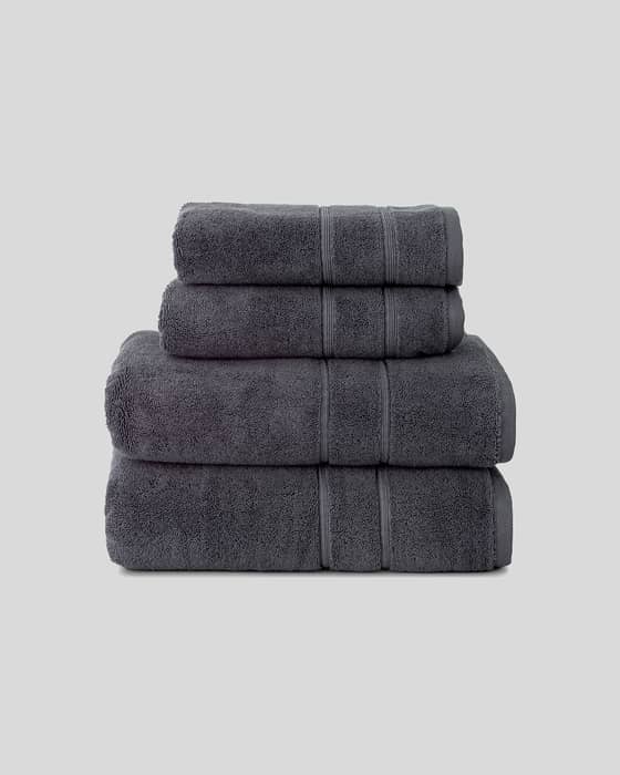 Turkish Cotton Bath Towel Set in Tornado Gray