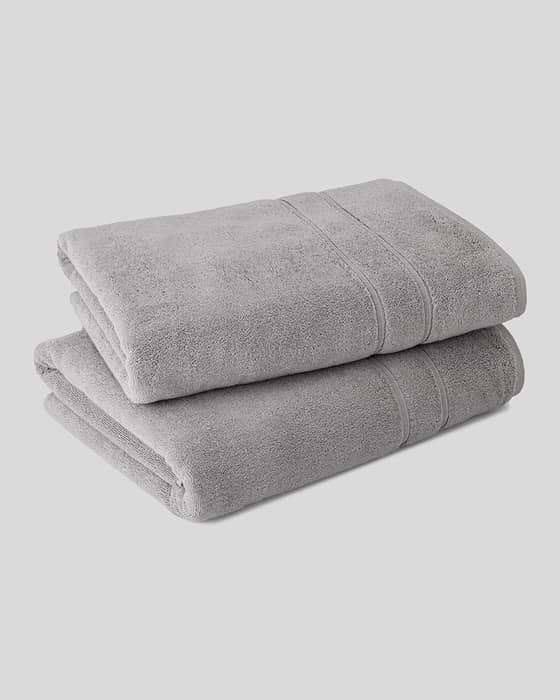 Turkish Cotton Bath Sheets in Opal Gray
