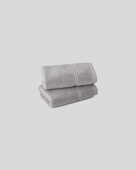 Turkish Cotton Washcloths in Opal Gray